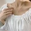Chic Minimalist Fishtail Collarbone Chain Necklace Delicate Summer Daily Wear Pendant For Women