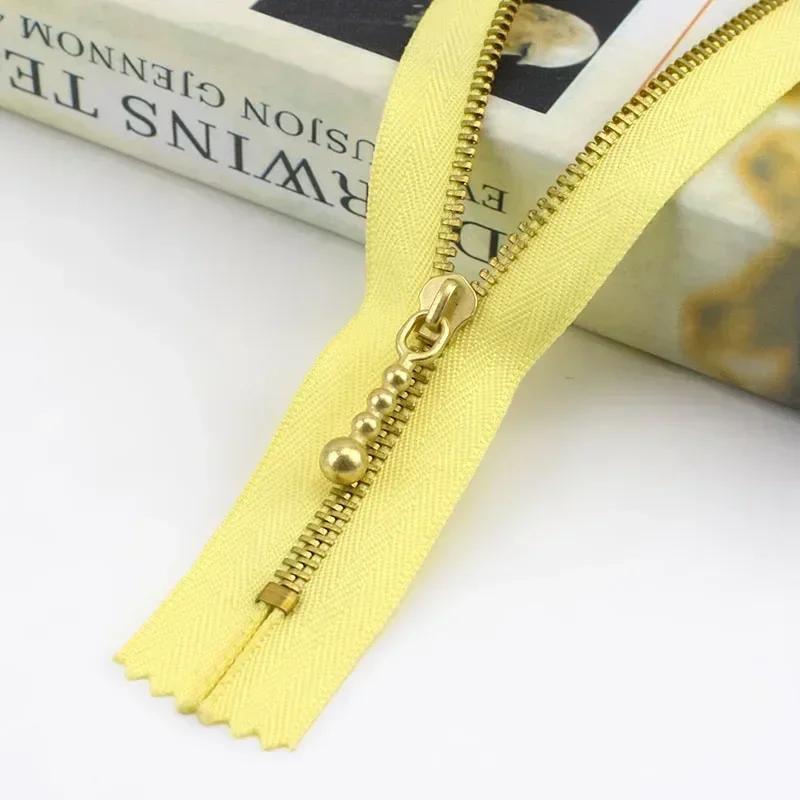 5/10/20Pcs Meetee 3# 12-40cm Close-end Zip Metal Zipper Clothes Auto Lock Zippers Jeans Pocket Zips Repair Tailor DIY Accessory