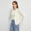 Women's 2025 Spring Round Neck Hollow Knit Cardigan