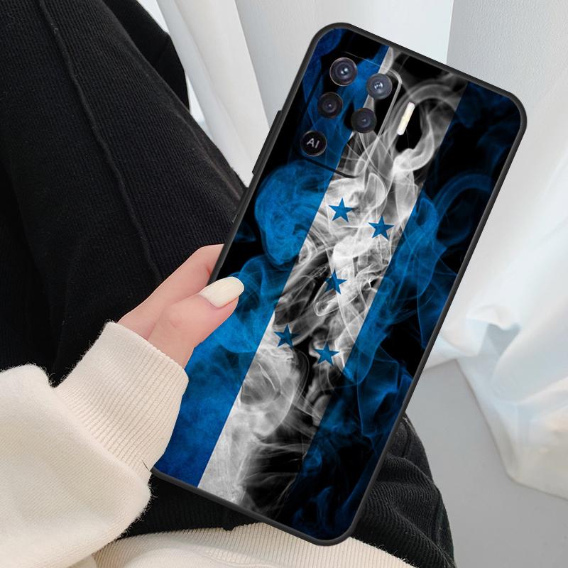 Honduras Flag Case For Oppo A18 A38 A58 A78 A98 A80 A60 A40 A96 A76 A16 A94 A74 A54 A15 A17 A57 A77 A5 Pro
