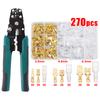 Wire Crimp Terminals Set 2.8/4.8/6.3mm Copper Male Female Wire Spade Connectors with Insulated Sleeve Electrical Conector Box