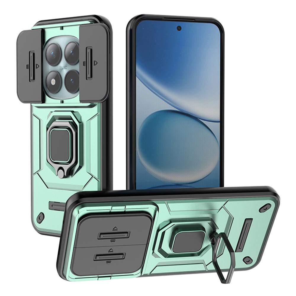 

For Xiaomi Poco M8 Pro 5G/Redmi Note 15 Pro+ 5G (Global) Case PC + TPU Kickstand Phone Protector with Lens Cover