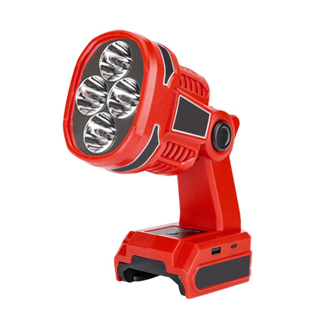 12W Kabellose LED-Arbeitsleuchte Taschenlampe Scheinwerfer Für 18V-20V Batterie Campinglampe Kabellose LED-Arbeitsleuchte Outdoor