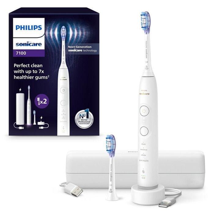 Brosse à dents électrique Philips HX7420 02 Sonicare 7100 BLANC
