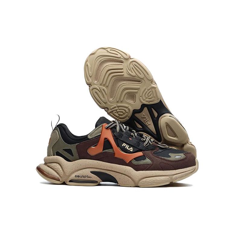 Fila Fusion Comfortable Lightweight Low-Top Casual Running Shoes Men Sneaker Black Red T12M141107FBD