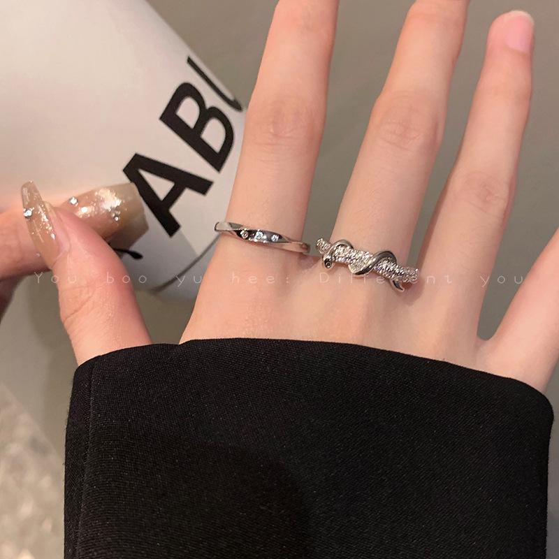 Elegant High-End Zircon Snake Ring