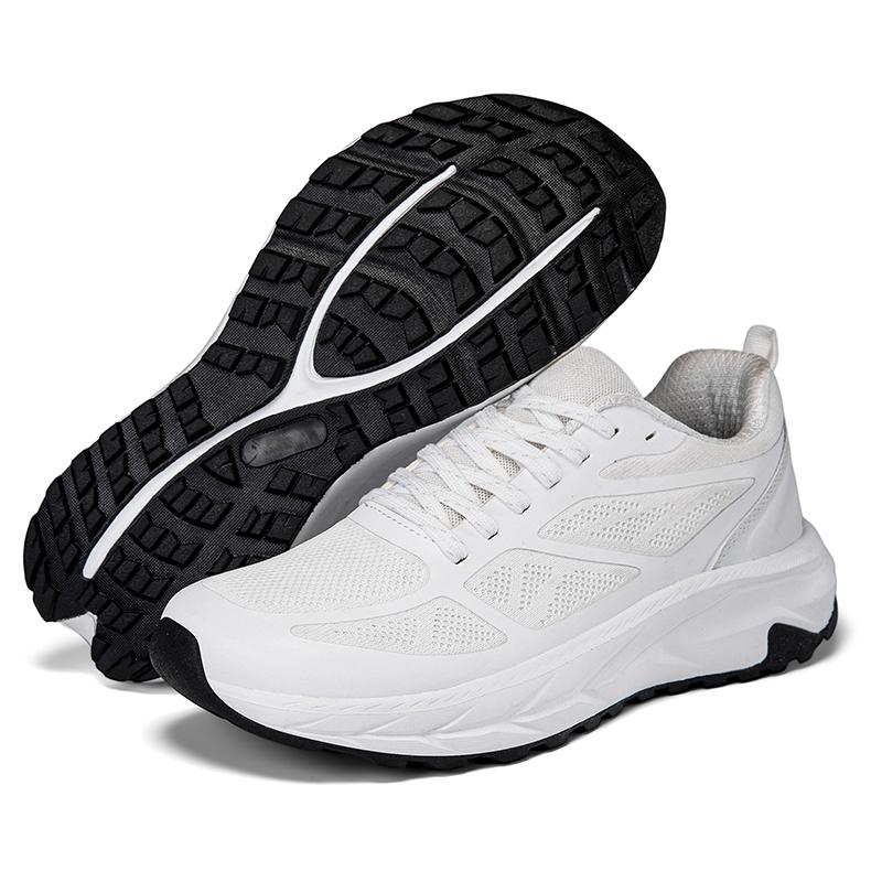 Casual Sneakers Men Shoes Anti-slip Thick Sole Outdoor Sports Shoes Men Lace-up Comfortable Soft Breathable Shoes Men