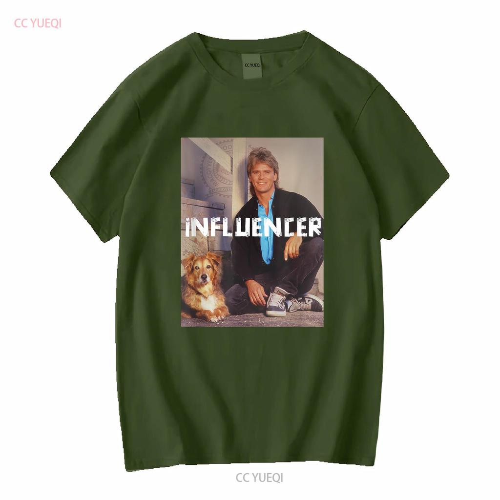 Macgyver Influencer Tričko Dospělý Dítě dlouhý nebo krátký rukáv vintage Vyprané designové oblečení Pohodlné Pružné