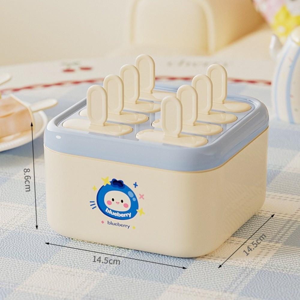 Reusable Popsicle Mold Cube Tray Plastic Ice Cream Makers New Popsicle Mold синий