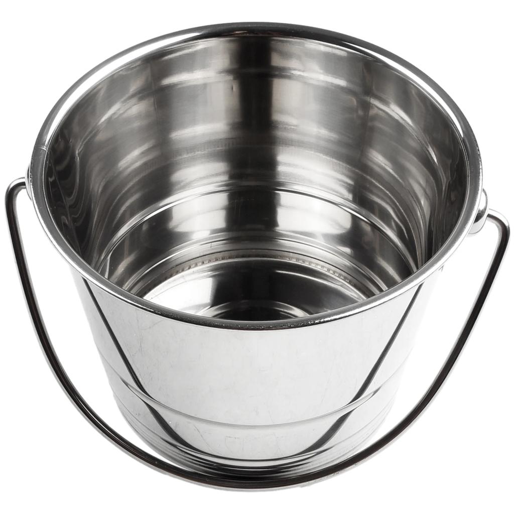 Stainless Steel Ice Bucket Portable Ice Chiller Cooler With Comfortable Handle For Champagne Beer Party Barware 1/1.5/2/2.5L