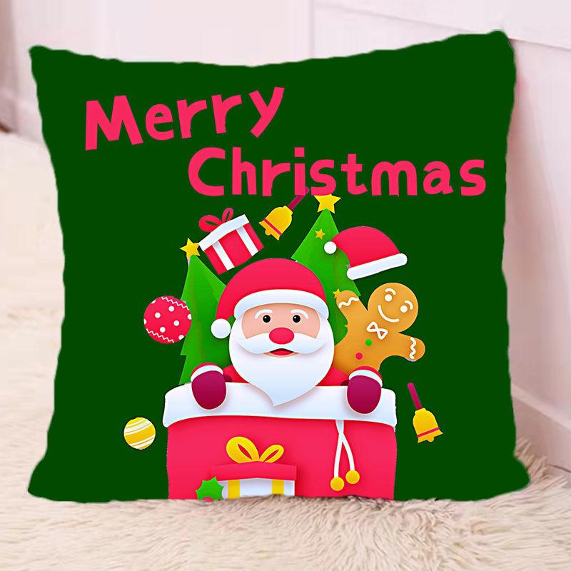 Kerstvakantie kussen schattige eland woonkamer bank kussen creatief internet beroemdheid kussen kamer kantoor decoratie (kussensloop + kussenkern 1 stuks)