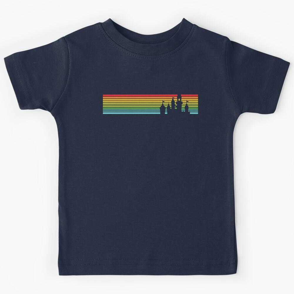 Retro Castle Stripes Kids T-Shirt 120