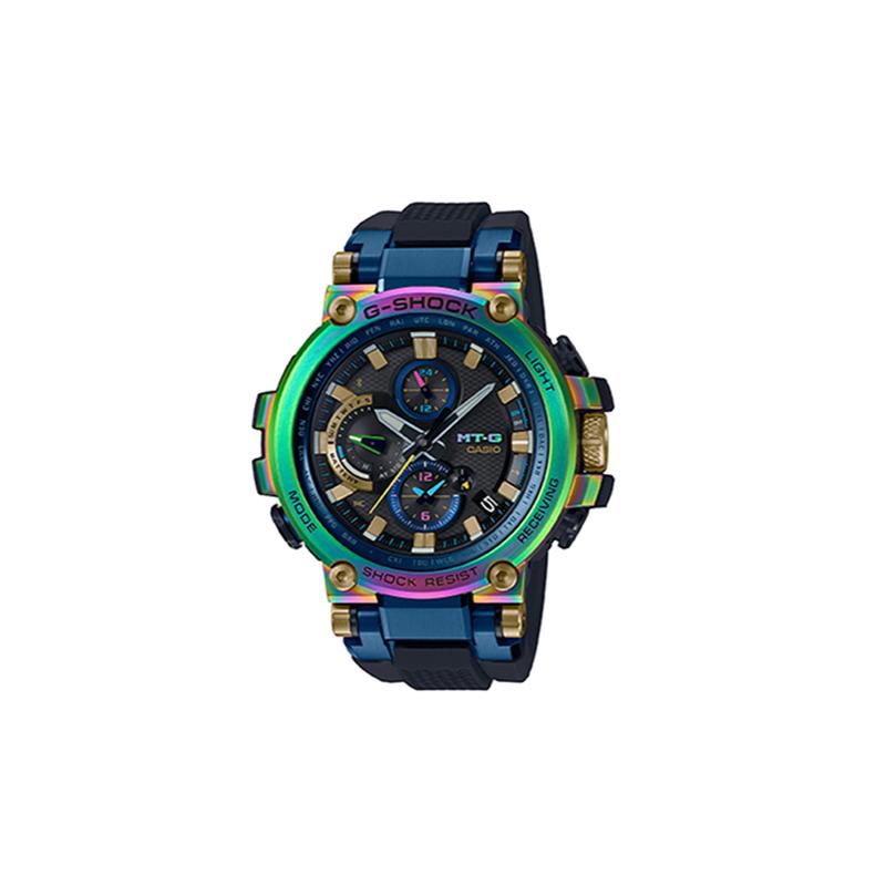 Casio MT-G Series G-SHOCK MTG Series Protective Structure Laser Cool Multi-function Solar Quartz Movement Resin Strap Japanese and MTG-B1000RB-2APR