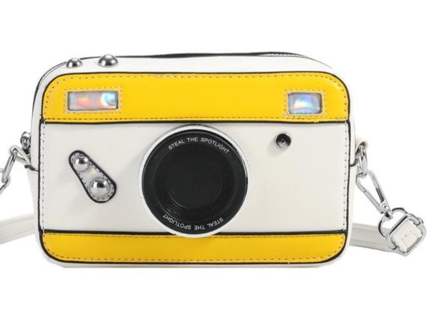 Personalized camera bag 2025 new Korean version fashion color matching trend ins Internet celebrity women messenger box bag pu