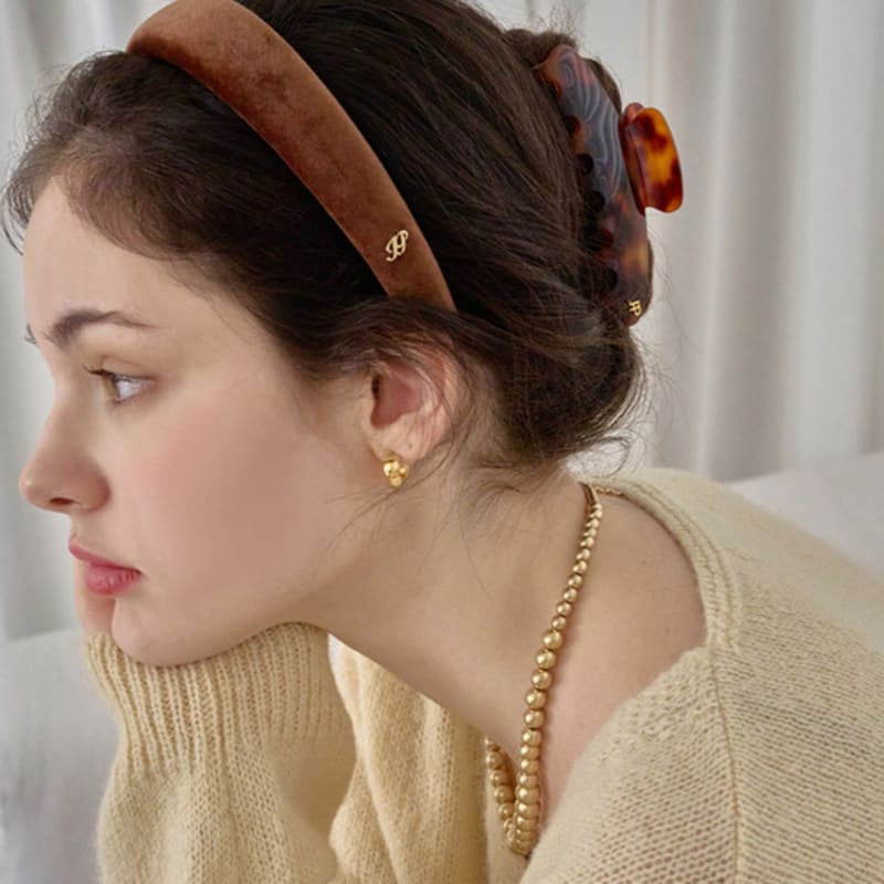 

Жан Поль Кларисс Цветная бархатная повязка для волос JC010HB Blue Green