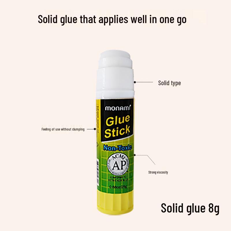 Korean Style MunaMei High Viscosity 35g Solid Glue Stick for Kids and Office 8g Solid Glue прозрачный