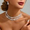 Bridal Jewelry Set, Necklace, Earrings, Bracelet, Three-Piece Set, Niche High-End Sense, Elegant Light Luxury Wedding Clothes, Accessories For Women