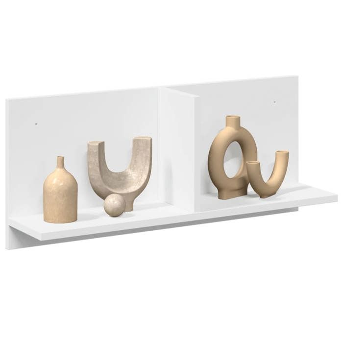 VidaXL Armoire murale 70x16,5x30 cm blanc bois d'ingénierie 854850