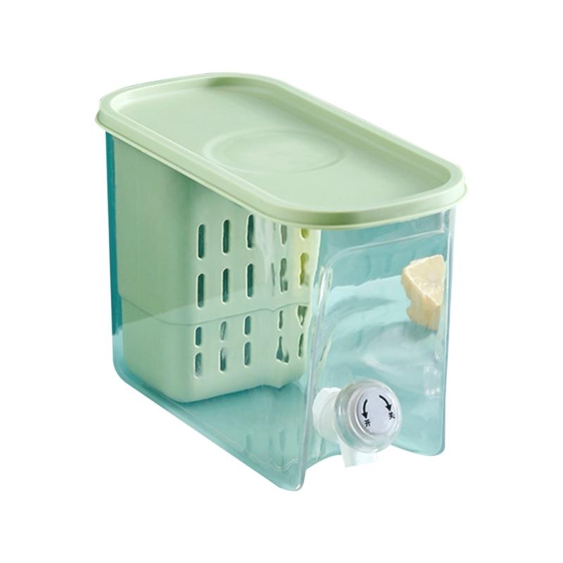Refrigerator Cold Kettles with Faucet Juice Containers Water Jugs Home Teapots Ice Pot Drinkware Bucket with Filter