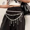 Tassel Thin Waist Chain Belt Multilayer Women Body Chain Belt Fashion Body Jewelry  Streetwear