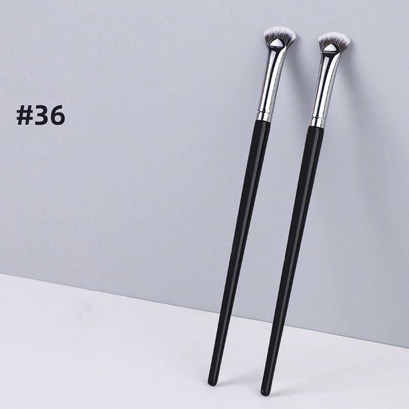 1Pc Fan Shaped Eyelash Brush Soft No Shedding Lash Makeup Tool For Mascara And Powder Smudge
