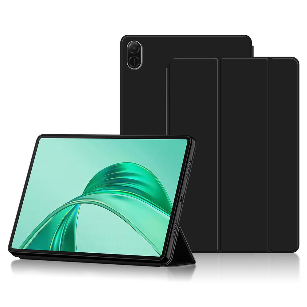 

Чехол для Honor Pad X8a из ПУ кожи с задней крышкой из ТПУ, тройная подставка, чехол для планшета Black