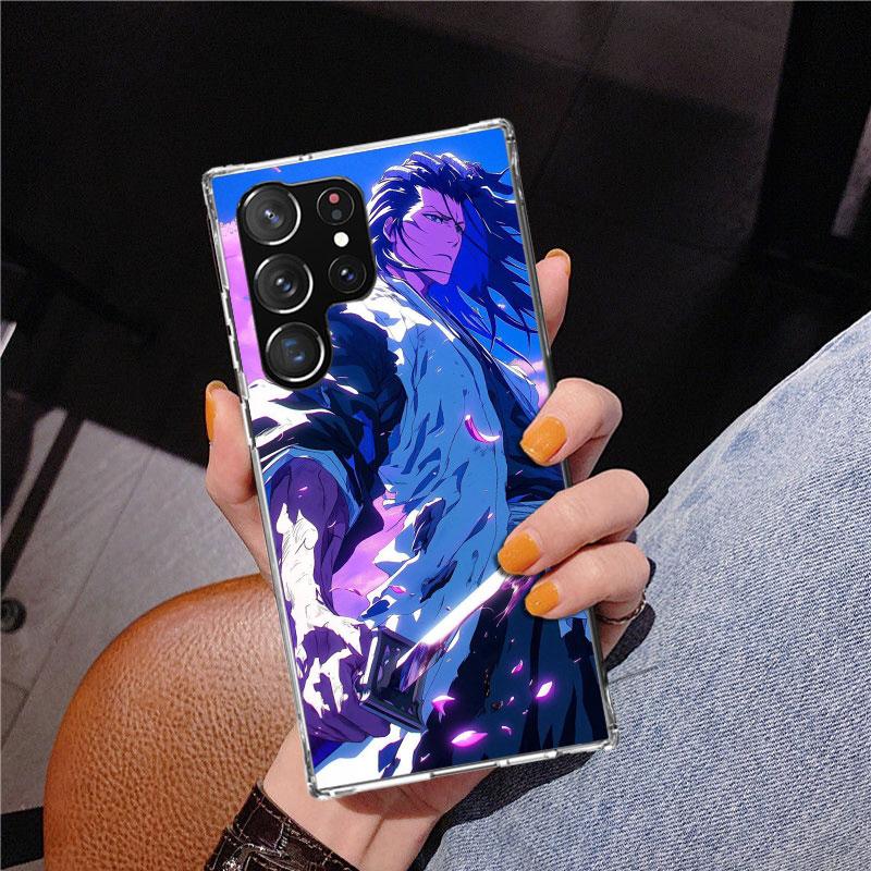 Bleach Kuchiki Byakuya Phone Case For Samsung Galaxy S24 S25 Edge S26 Ultra S23 S22 S21 Plus S20 FE + Personalized Print Cover G