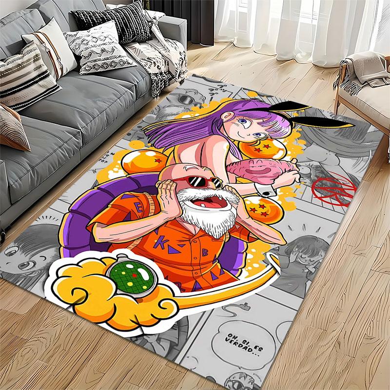 Anime Style Characters Carpet suitable as a non-slip mat for the living room or bedroom sofa