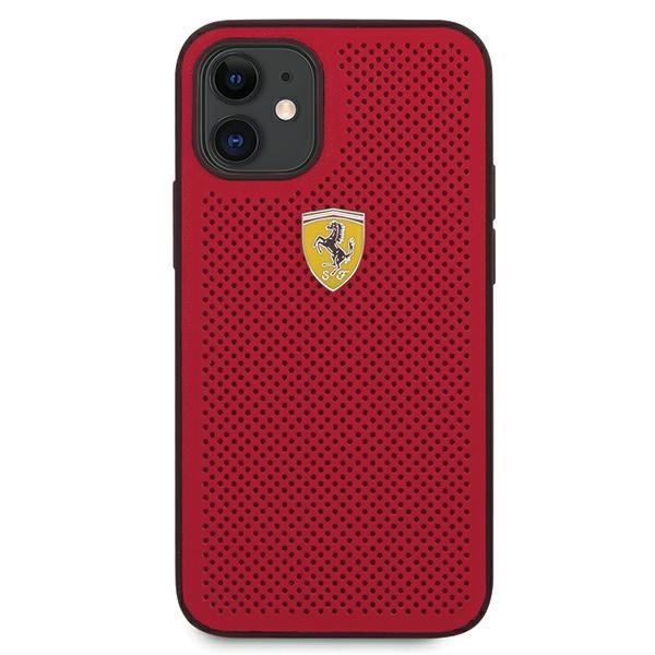 Ferrari Fespehcp12Sre Iphone12 Mini  5,4 Czerwony/Red Hardcase On Track Perforated