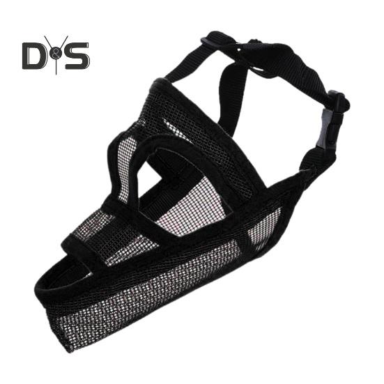 

Дышащий сетчатый намордник для собаки с защитой от лая, крышка для рта для домашних животных, предотвращающий укусы, жевательный намордник для дрессировки собак, для прогулок, ухода за шерстью M чёрный