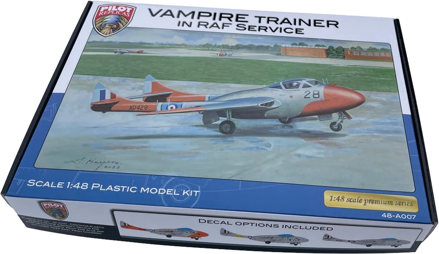

Pilot Replica British Vampire T11 Plastic Model PLR48A007 1/48