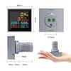 Medidor Digital multifunción de carril Din D48-2058 6 en 1 CA 50-300V voltímetro amperímetro pantalla LCD voltaje KWH medidor de energía