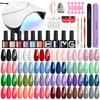 PHOENIXY Nail Gel Polish Set With 36W Nail Gel Dryer Lamp 45 Colors Long Lasting Gel Varnish Gel Polish Nail Tools Kit