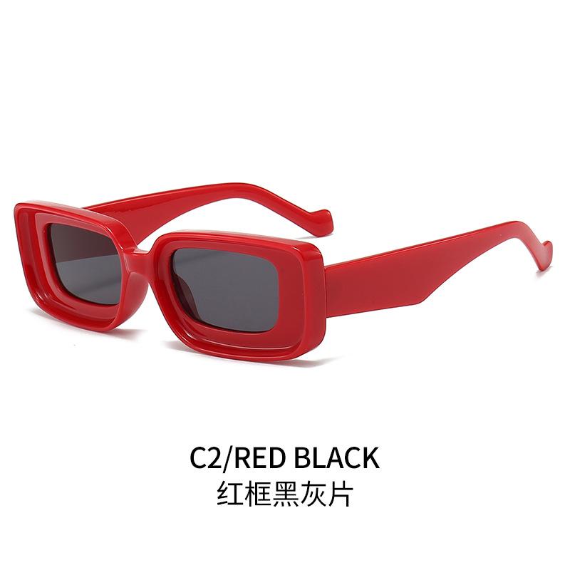 European and American New Sunglasses Women's Personalized Fashion Square Sunglasses Men's Concave High-end Trendy Glasses