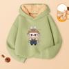 Boys' and Girls' Lambskin Hooded Sweatshirts and Children's Casual Jackets