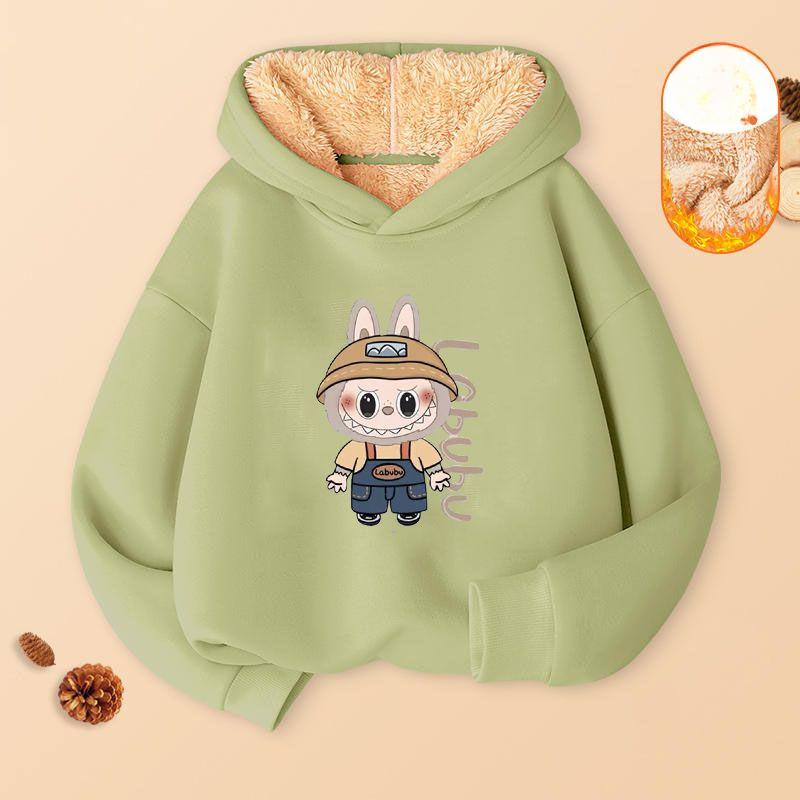 

Толстовки с капюшоном из овчины для мальчиков и девочек и детские повседневные куртки 140