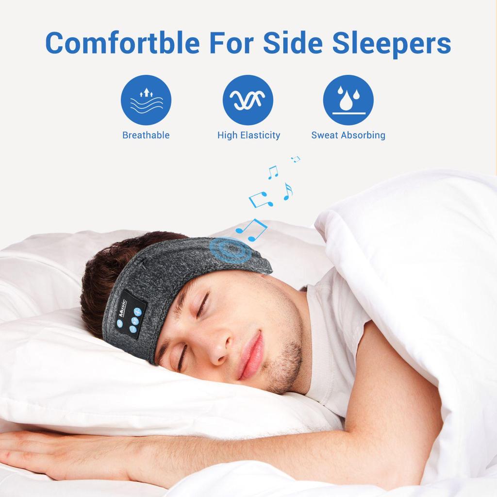 Bluetooth Sports Headband: Wireless Headphones for Running, Fitness, Yoga & Sleep