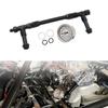 For Holley 4150 Compatible 8AN Fuel Line Dual Feed Carburetor Setup With Pressure Gauge 7/8"-20 Thread