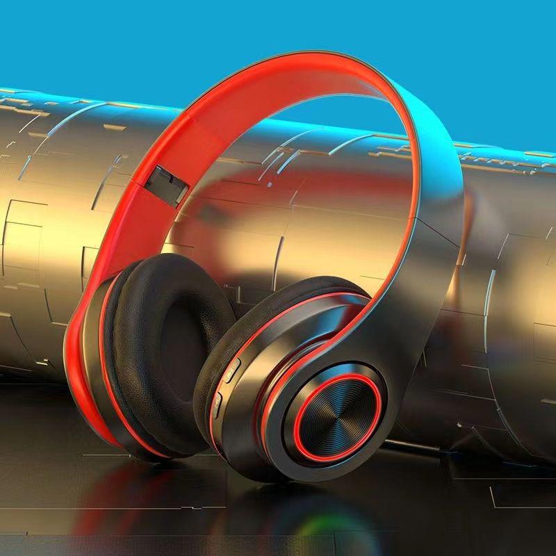 B39 LED Bluetooth Over-Ear Wireless Stereo Headset with Card Slot