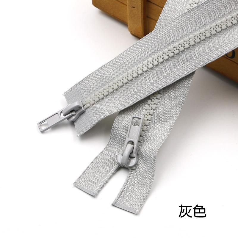 Color No. 5 Resin Double Head Open Tail Zipper Clothing Accessories Down Jacket Clothes Jacket Zipper Diy Accessories