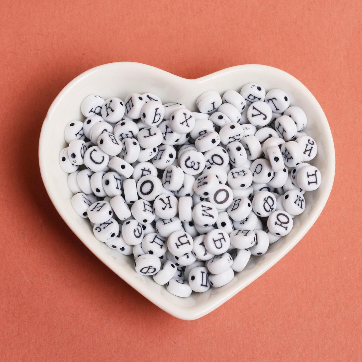 

10 стилей 50 шт акриловые круглые бусины с буквами DIY ожерелье браслет материалы для изготовления ювелирных изделий