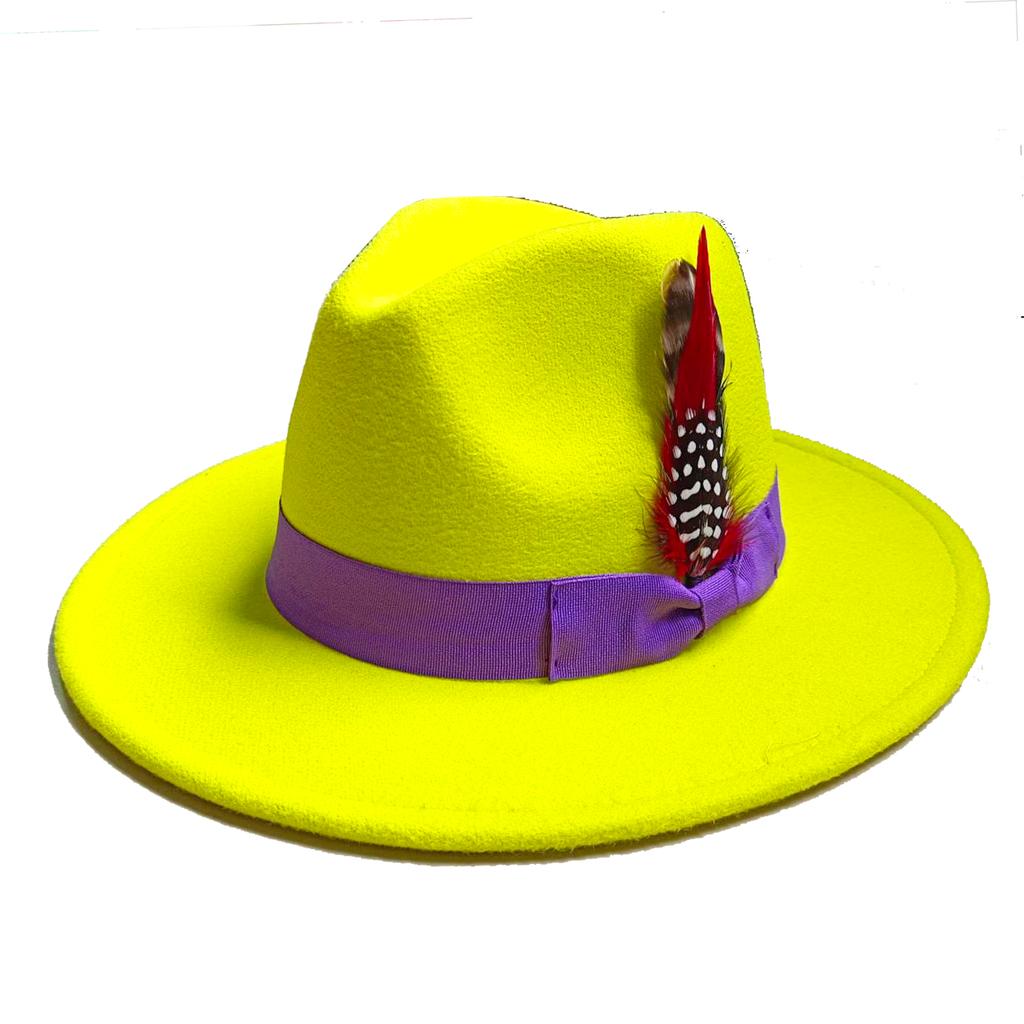 Skórzany Różowy Kapelusz Fedora z Szerokim Rondem Jazzowy Kapelusz Jesień/Zima Klasyczny Elegancki Kapelusz Panama Kapelusz Dżentelmena Sombrero