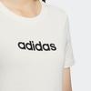 Adidas Neo Solid Color Logo Print Sports T-Shirt Women Tops White HE4526