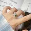 Natural Topaz Garnet Peridot Amethyst Color Treasure Ring Women'S S925 Sterling Silver Butterfly Index Finger Ring