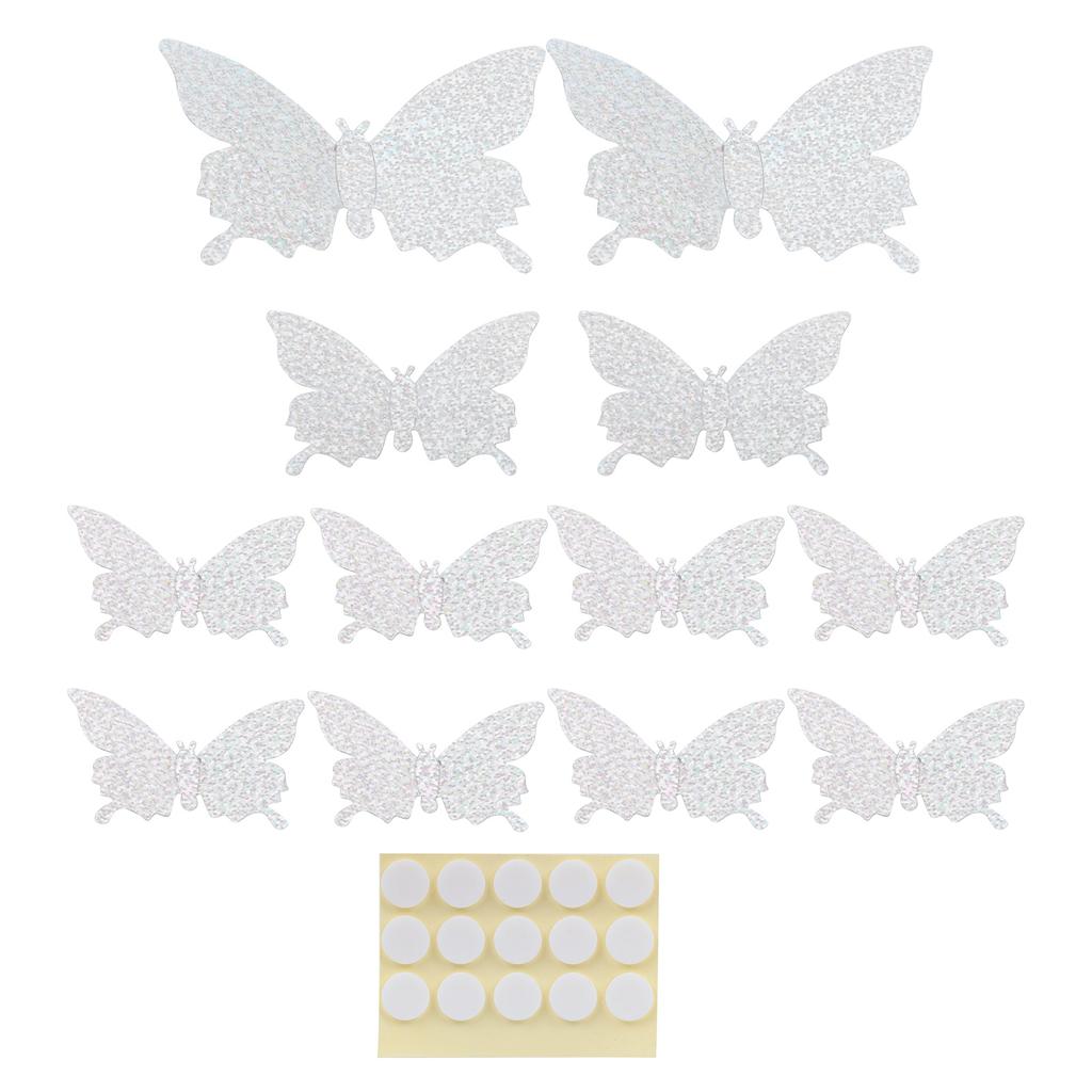 12ks/sada 3-rozměrná samolepka Simulace Flash tapety Obývací pokoj Svatební nástěnné umění pro domácnost