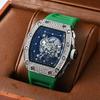 Precision Quartz Watch Barrel Watch New Arrival Hollow Personality Tiger Head Watch Diamond Trendy Best-Selling Men and Women Neutral