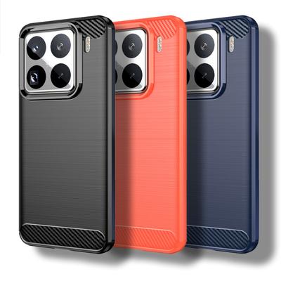 Für Xiaomi 15 Pro 5G Hülle Für Xiaomi 15 Pro Hülle 6,36 Zoll Stoßfestes Silikon Schutz Bumper aus Kohlefaser Für Xiaomi 15 Pro