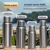 316 Stainless Steel Men's Large Capacity Insulated Outdoor Travel Mug with Tea & Water Separation, Custom Logo