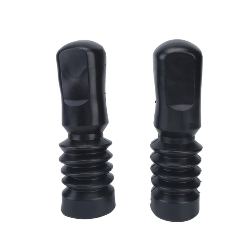 Front Fork Dust Cover Protector Replacement Pair, Motorcycle Rubber Shock Boot Set for 61/62 Routine Front Suspension Service and Dust Control Use