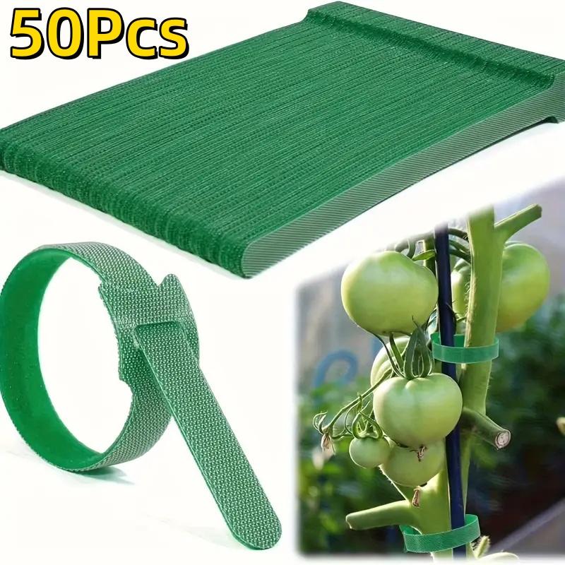 

50/100Pcs Reusable Adjustable Non-Slip Nylon Plant Ties Perfect For Climbing Plants Support And Gardening Maintenance Tool Safe